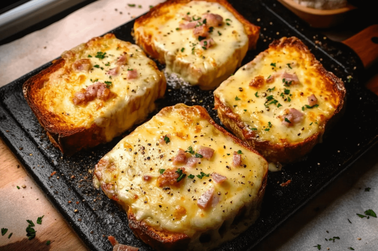 Le Croque-Monsieur Gratiné aux Lardons et Chèvre : Une Recette Gourmande Incontournable