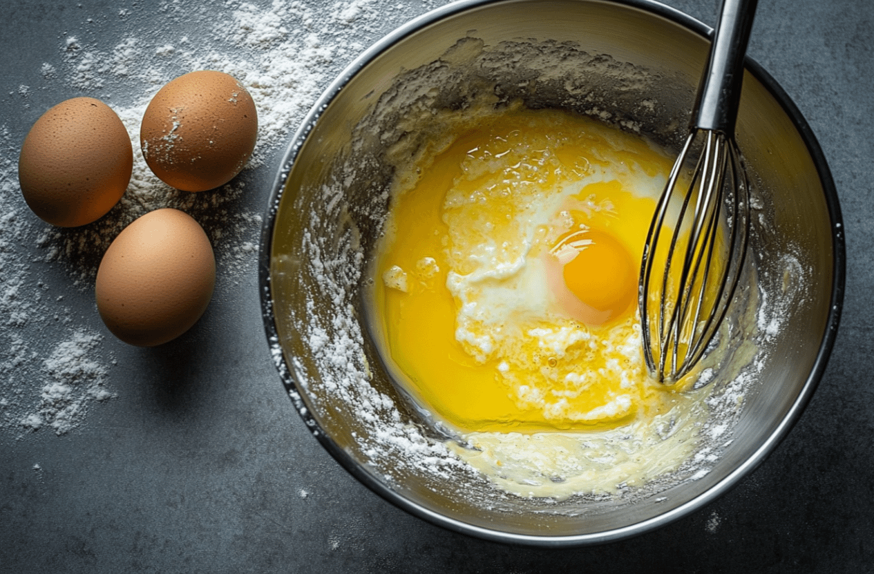 Pain à l'avoine et aux graines de chia tranché sur une planche en bois, avec des graines de chia et des flocons d'avoine éparpillés, vue rapprochée.