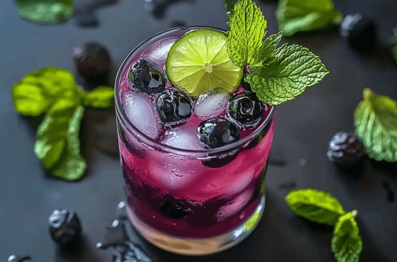Le Mojito au Cassis et à la Menthe : L’alliance parfaite de la fraîcheur et du fruit