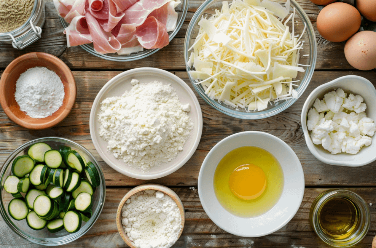 croque-cake courgette jambon fromage moelleux doré (Pour l'image principale du gâteau cuit)