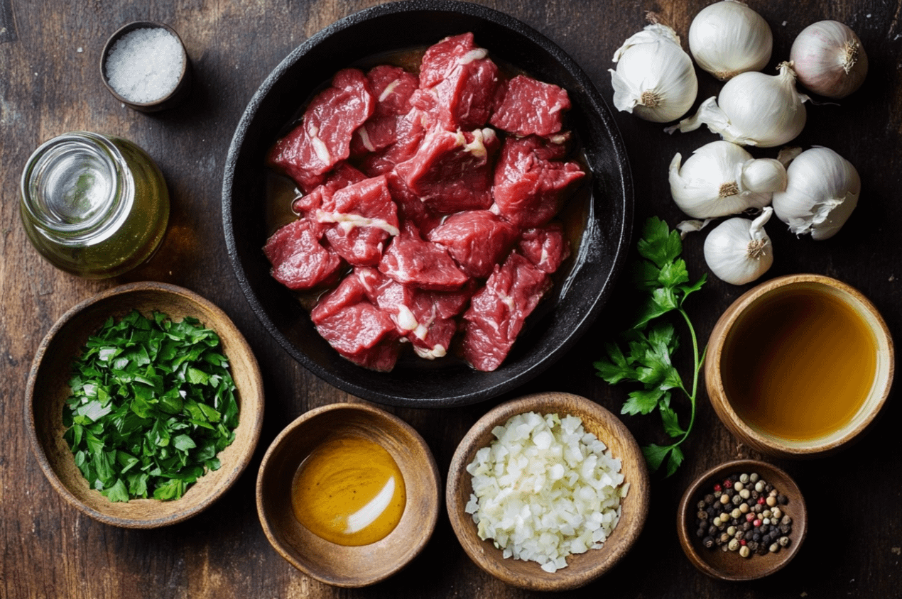 Bœuf Sauté aux Oignons avec riz et oignons caramélisés